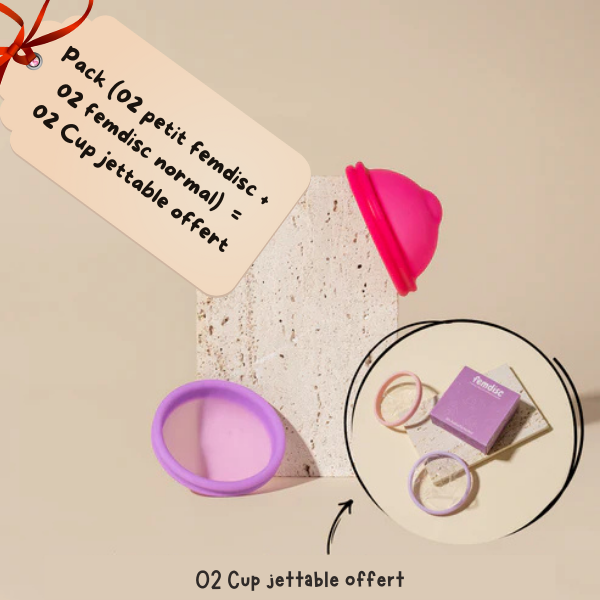Femdisc: coupe menstruelle améliorée réutilisable avec languette