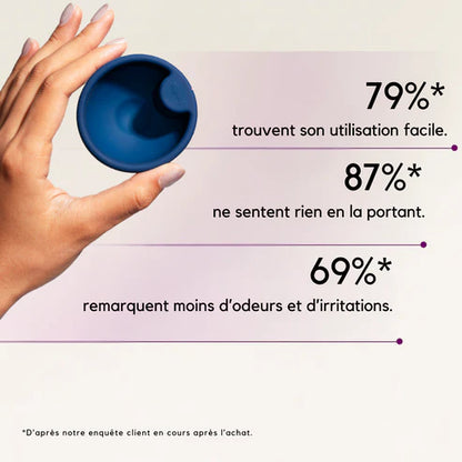 Femdisc: coupe menstruelle améliorée réutilisable avec languette