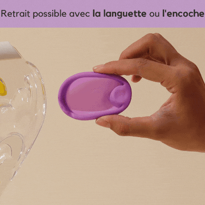 Femdisc: coupe menstruelle améliorée réutilisable avec languette